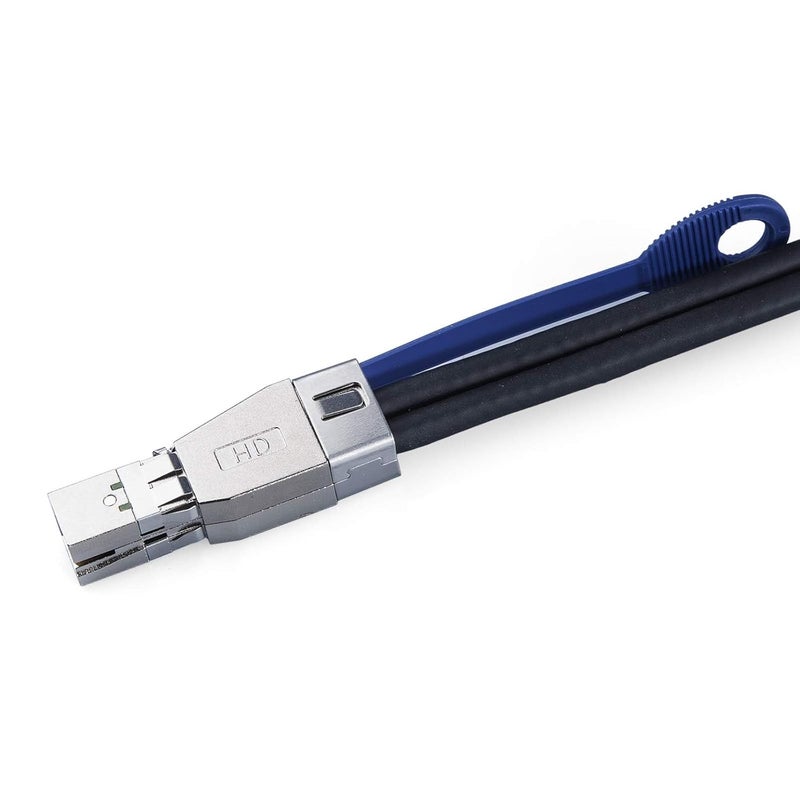 HYFIBER QSFP to SFF-8644 Min SAS Cable, SFF-8436 to SFF-8644 External Copper SAS, DDR Hybrid Cable for NetApp DS4243 DS4246 DS2246, 100-Ohm, 1-Meter(3.3-ft) - Image 4
